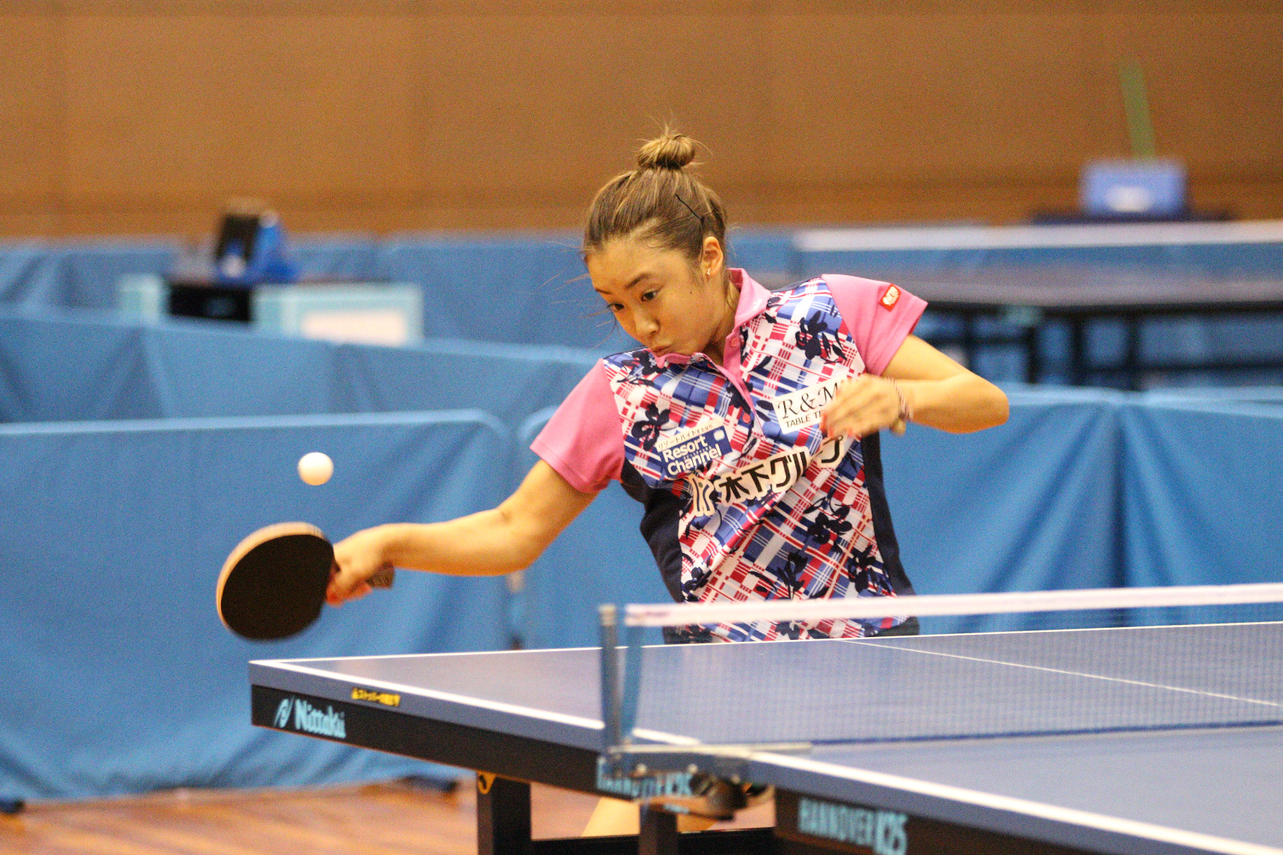 試合をする森薗美月