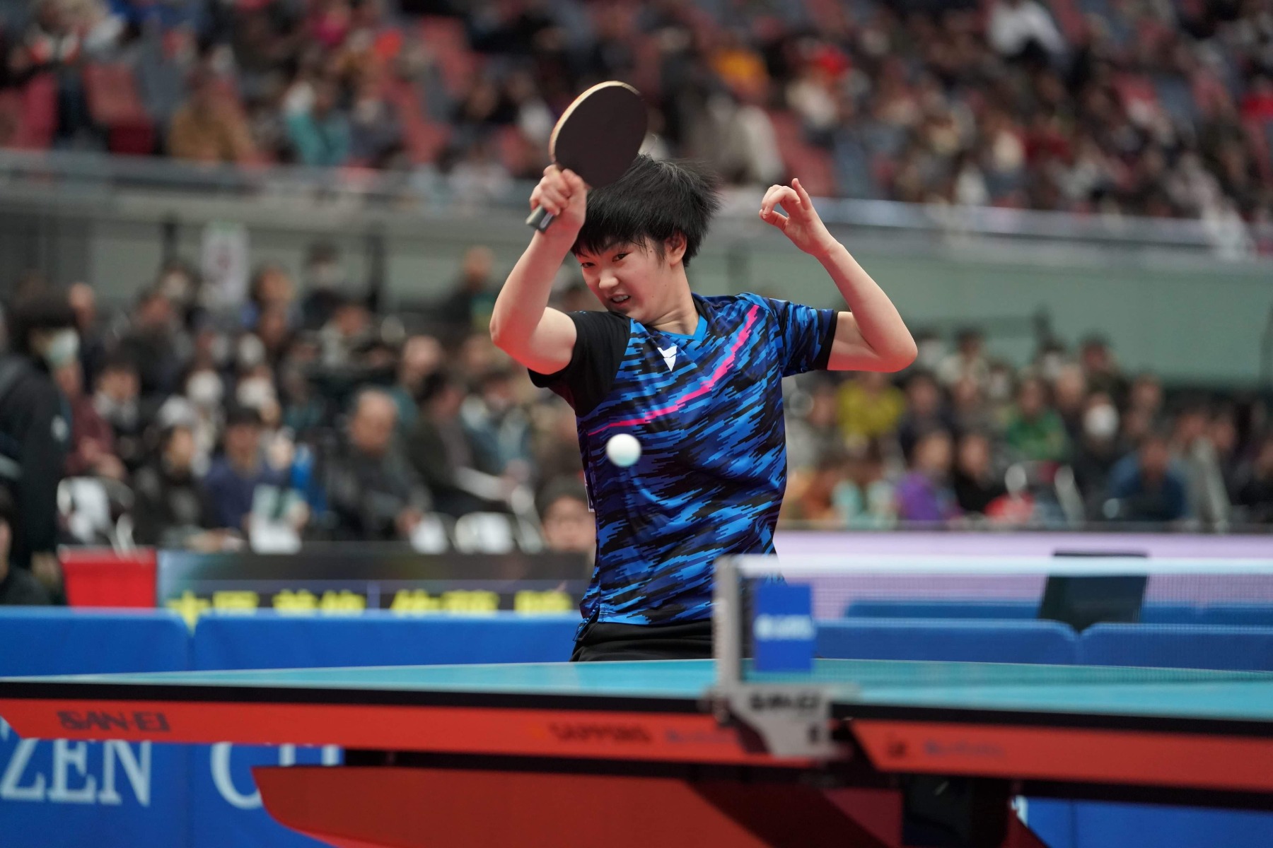 試合をする木原選手