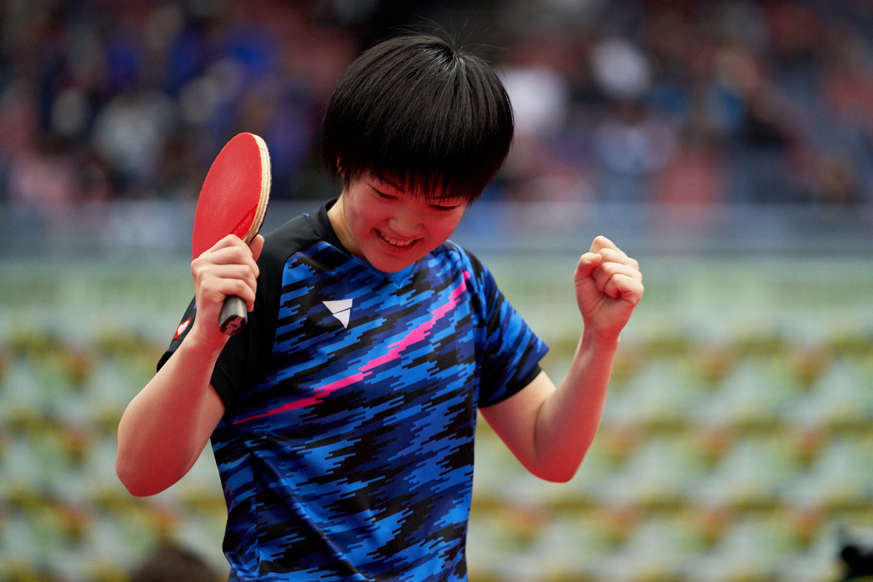 喜ぶ木原選手