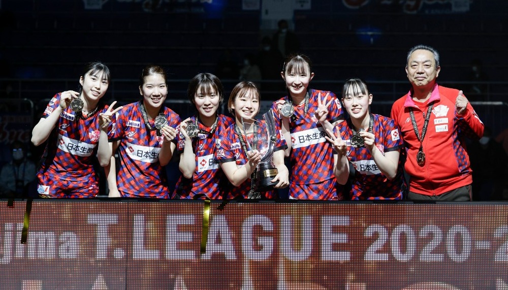 Tリーグ優勝：日本生命レッドエルフ
