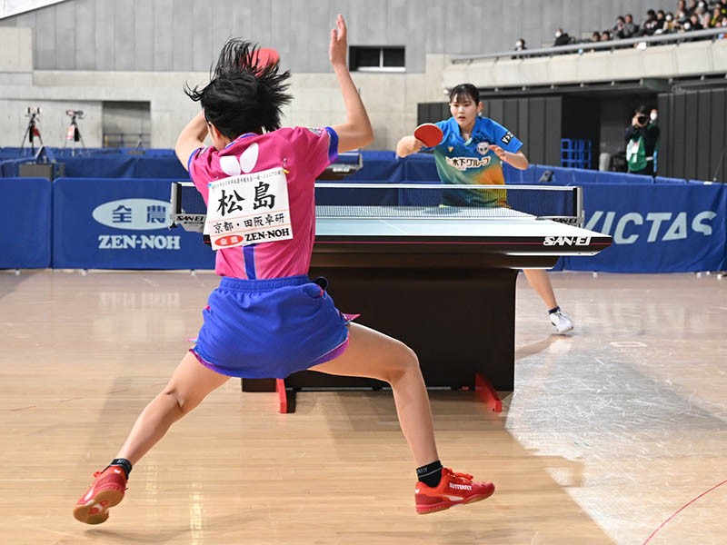 見応えのある試合大接戦となった。牧野ー松島戦