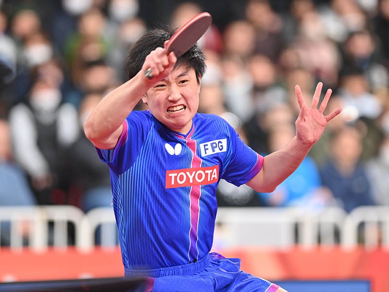 敗れはしたが、十分にその実力を示した張本智和。そのプレーとガッツで観衆を魅了した
