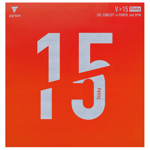 ラバー(フォア):V>15スティッキー